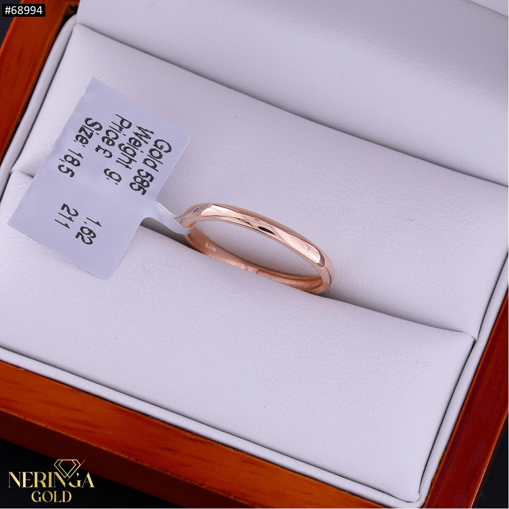 Rose gold women's ring #68994