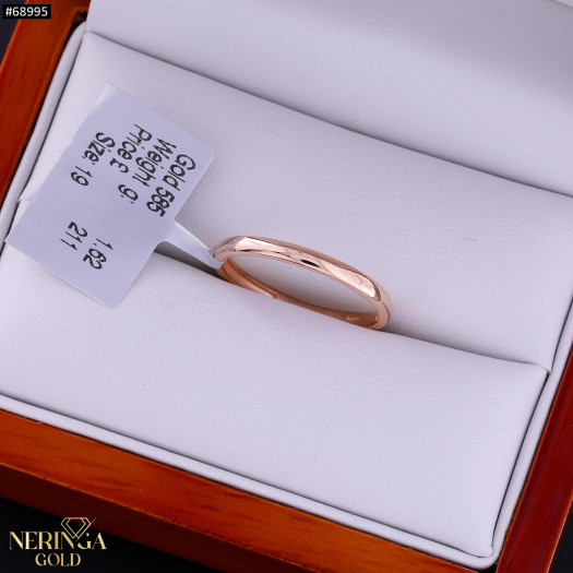 Rose gold women's ring #68995