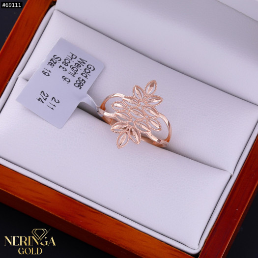 Rose gold women's ring #69111
