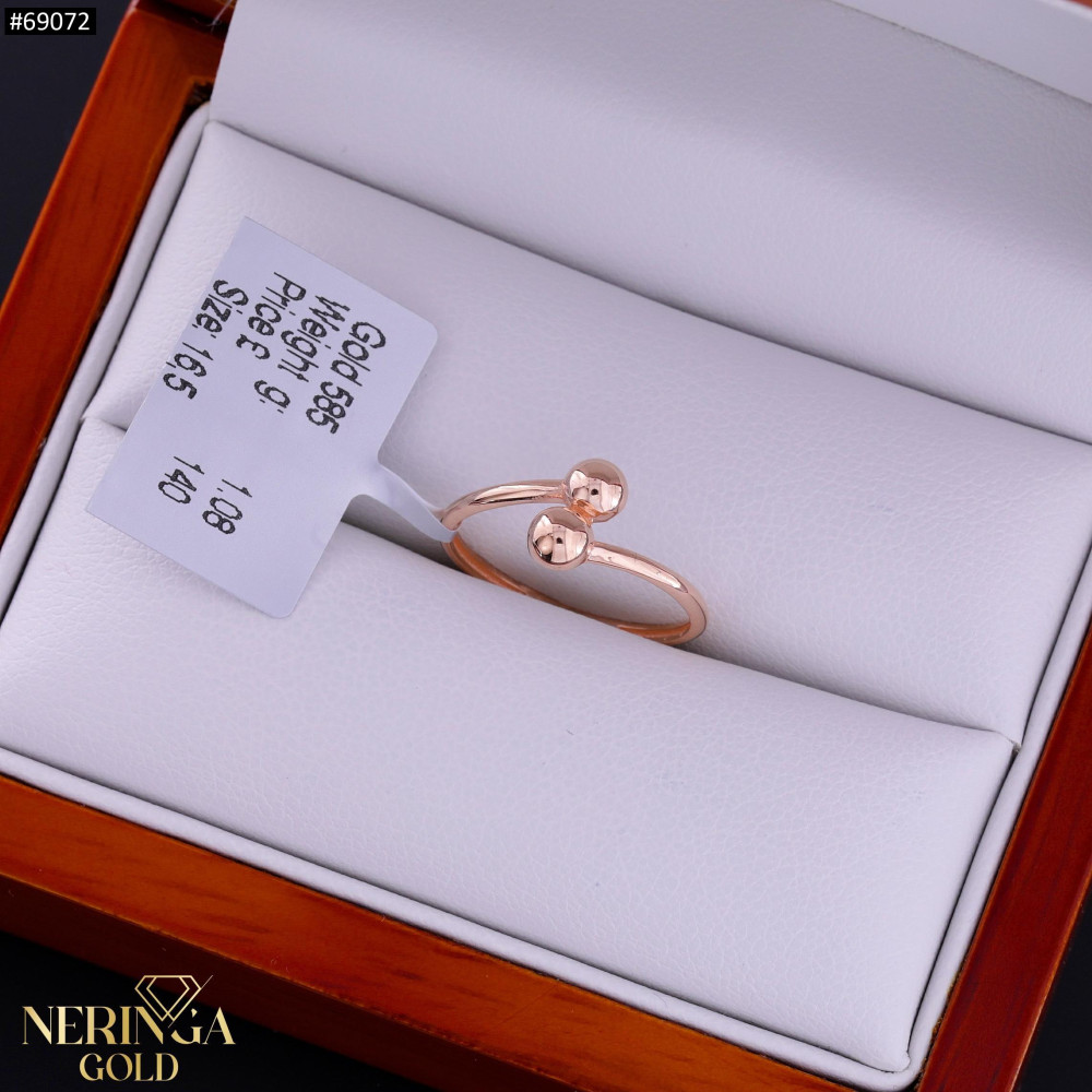 Rose gold women's ring #69072