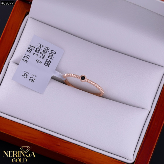 Rose gold women's ring #69077