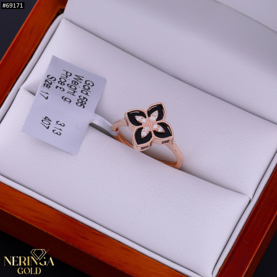 Rose gold women's ring #69171