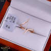Rose gold women's ring #69201