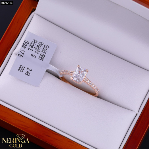 Rose gold women's ring #69204