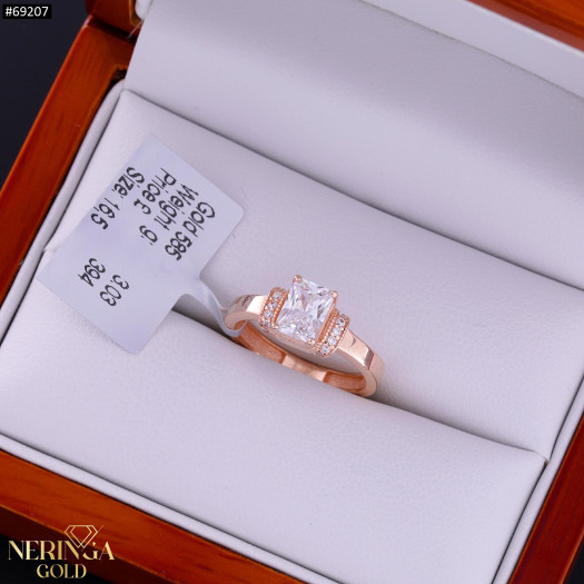 Rose gold women's ring #69207
