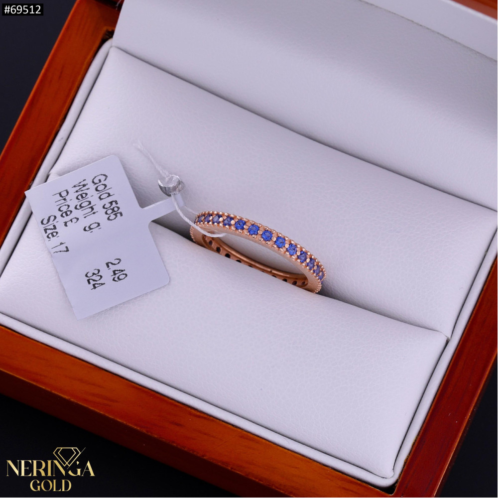 Rose gold women's ring #69512