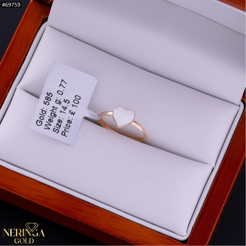Rose gold women's ring #69759