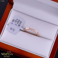 Rose gold women's ring #70082