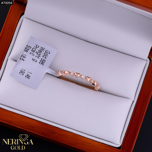 Rose gold women's ring #70094