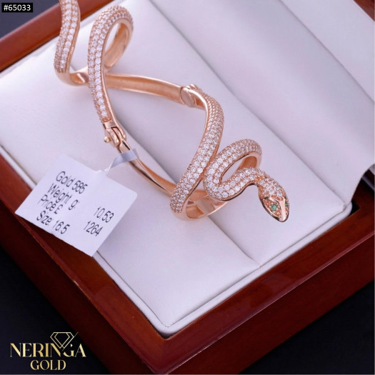 Rose gold women's ring #65033