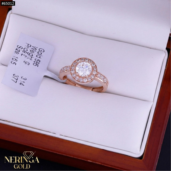 Rose gold women's ring #65012
