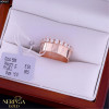 Rose gold women's ring #64997