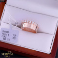Rose gold women's ring #64997