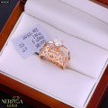 Rose gold women's ring #60008