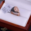 Rose gold women's ring #65000