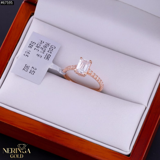 Rose gold women's ring #67595