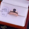 Rose gold women's ring #64960