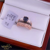 Rose gold women's ring #64964