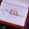 Rose gold women's ring #64980