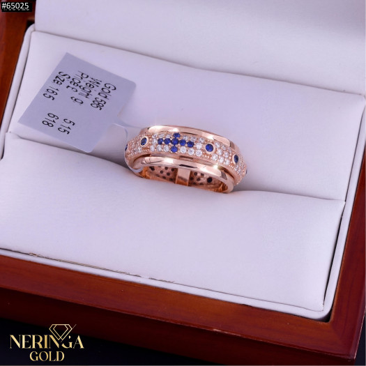 Rose gold women's ring #65025