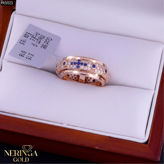 Rose gold women's ring #65025