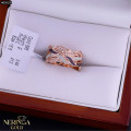 Rose gold women's ring #65029