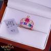 Rose gold women's ring #64906