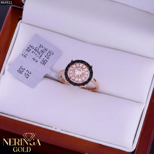 Rose gold women's ring #64921