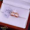 Rose gold women's ring #64937