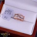 Rose gold women's ring #64944