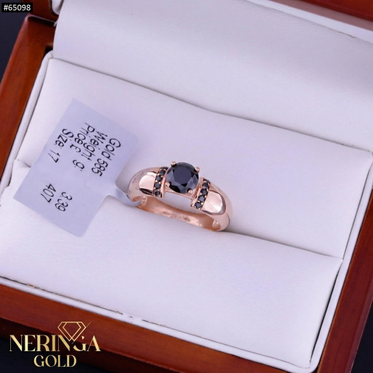 Rose gold women's ring #65098