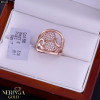 Rose gold women's ring #65134