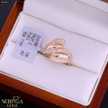 Rose gold women's ring #59993