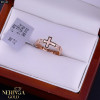 Rose gold women's ring #65140