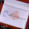 Rose gold women's ring #65036