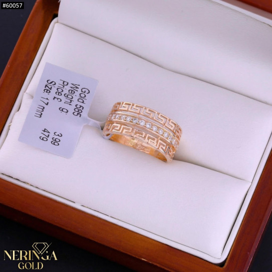 Rose gold women's ring #60057
