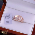 Rose gold women's ring #65053