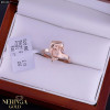 Rose gold women's ring #65120