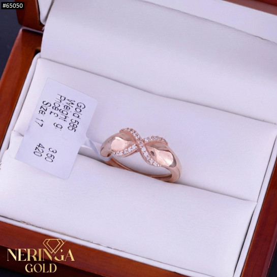 Rose gold women's ring #65050