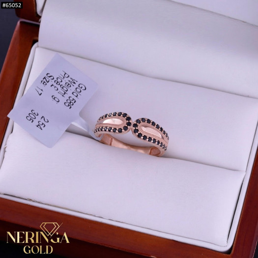 Rose gold women's ring #65052