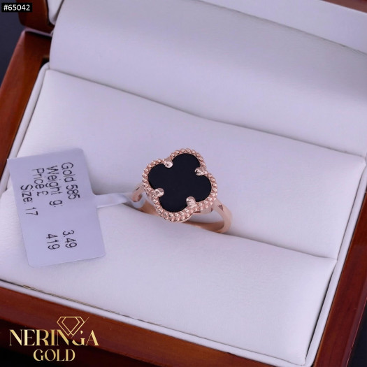 Rose gold women's ring #65042