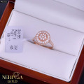 Rose gold women's ring #65101