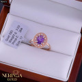 Rose gold women's ring #65073