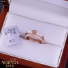 Rose gold women's ring #65041