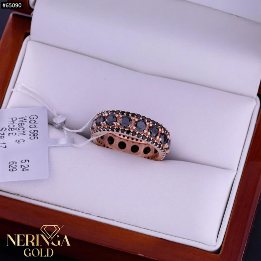 Rose gold women's ring #65090