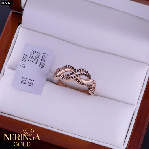 Rose gold women's ring #65072