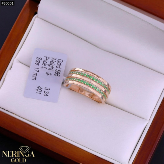 Rose gold women's ring #60001