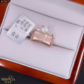 Rose gold women's ring #67369