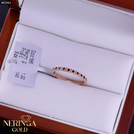 Rose gold women's ring #65062