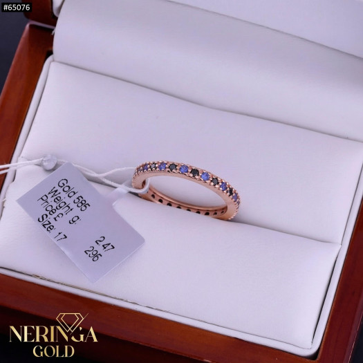 Rose gold women's ring #65076